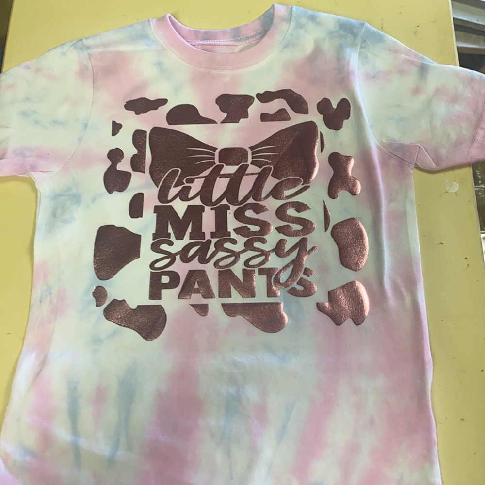 Graphic tie dye t-shirt